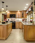 A classic kitchen layout with an updated look